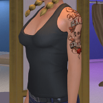 Sleeveless Shirt and Tattoos - Female